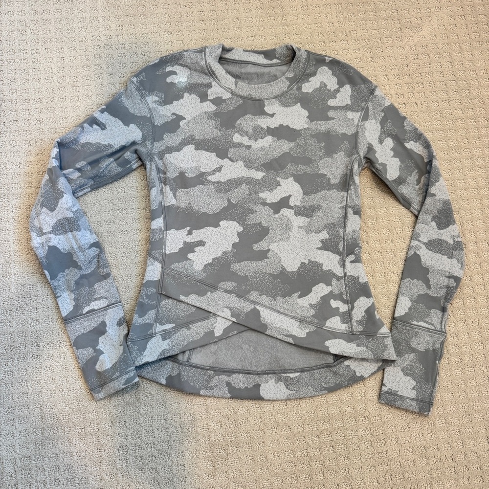 Lululemon Athletica Gray Camo Sweatshirt